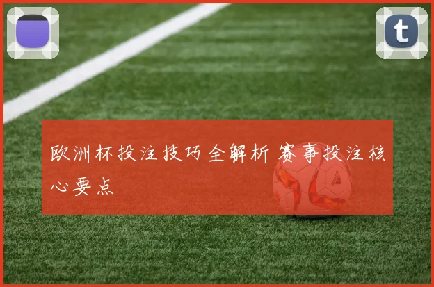 欧洲杯投注技巧全解析 赛事投注核心要点